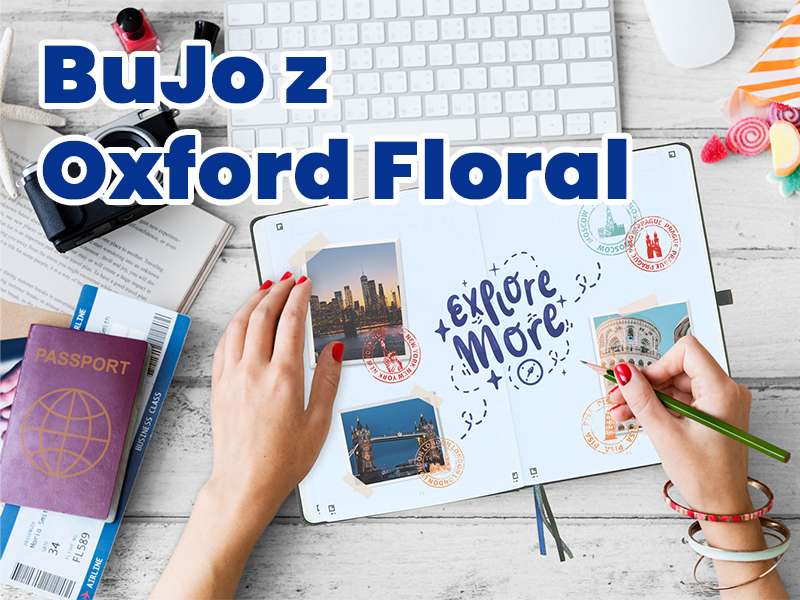 Bullet journaling z notatnikami Oxford Floral