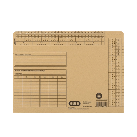 WKŁADKA ELBA DO TECZEK WISZĄCYCH A4 BEŻOWA