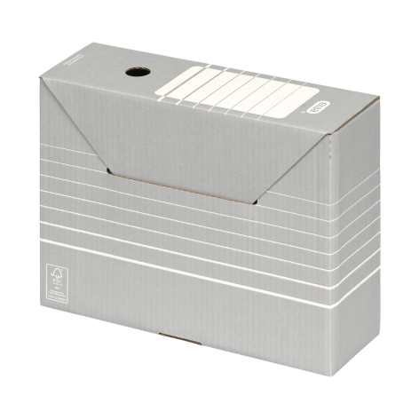 KARTON ELBA ARCHIWIZACYJNY NA DOKUMENTY LUB TECZKI 10CM SZARY