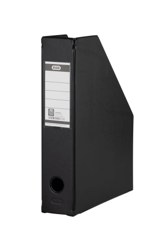 POJEMNIK ELBA NA CZASOPISMA PVC 7CM CZARNY