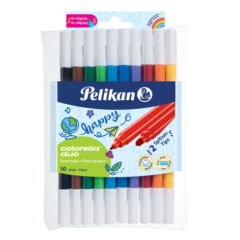 FLAMASTRY PELIKAN COLORELLA DUO C407 10 KOLORÓW