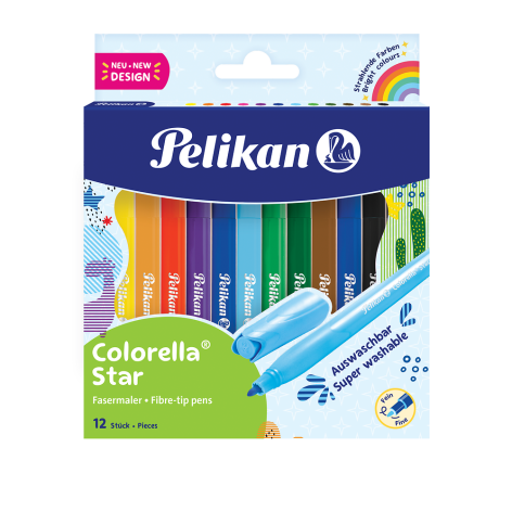 FLAMASTRY PELIKAN COLORELLA C302 12SZT  ETUI-BLISTER