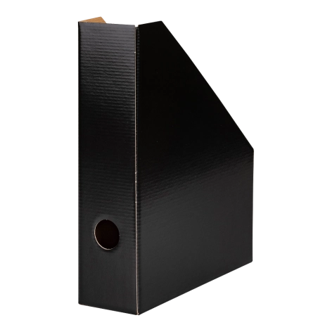 POJEMNIK BANTEX NA CZASOPISMA LAKIEROWANY 7CM CZARNY