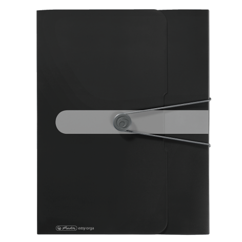 TECZKA HERLITZ EASY ORGA SZEROKA A4 PP 4CM CZARNA