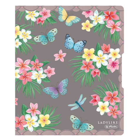 SEGREGATOR RINGOWY HERLITZ LADYLIKE A4/2,7 CM PP BUTTERFLIES