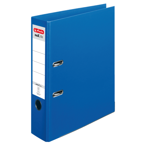 SEGREGATOR DŹWIGNIOWY HERLITZ MAX.FILE PROTECT PLUS A4/8CM NIEBIESKI