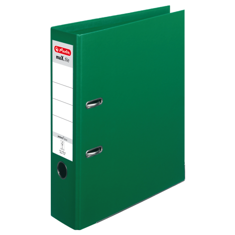 SEGREGATOR DŹWIGNIOWY HERLITZ MAX.FILE PROTECT PLUS A4/8CM ZIELONY