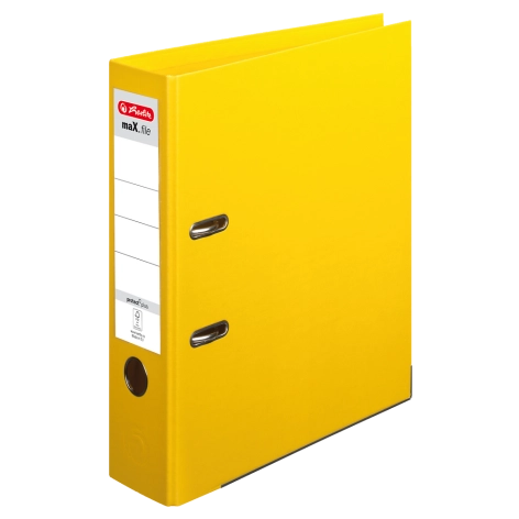 SEGREGATOR DŹWIGNIOWY HERLITZ MAX.FILE PROTECT PLUS A4/8CM ŻÓŁTY