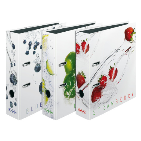 SEGREGATOR HERLITZ MAX.FILE A4 8CM FRESH FRUIT LEMONKI