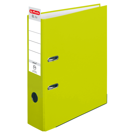 SEGREGATOR HERLITZ PP Q.FILE A4 8CM PP NEON GREEN