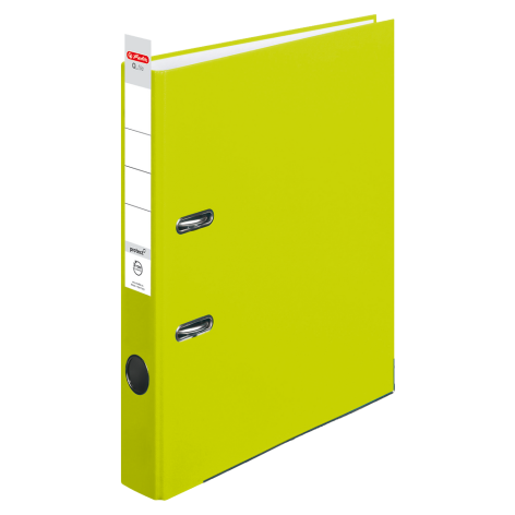 SEGREGATOR HERLITZ PP Q.FILE A4 5CM NEON ZIELONY