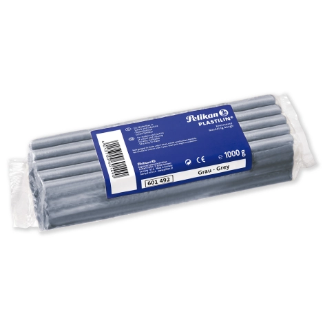 PLASTELINA PELIKAN SZARA BLOK 1 kg