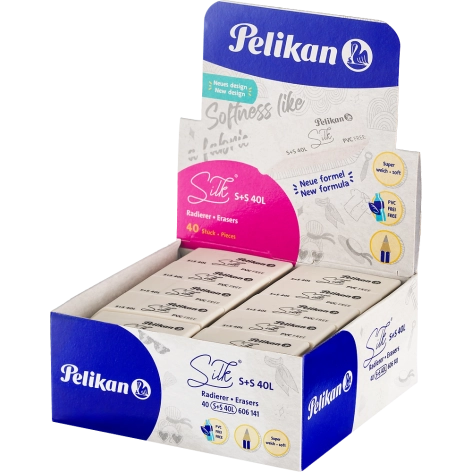 GUMKA DO ŚCIERANIA PELIKAN SILK S+S 40L DISPLAY 40 SZT.