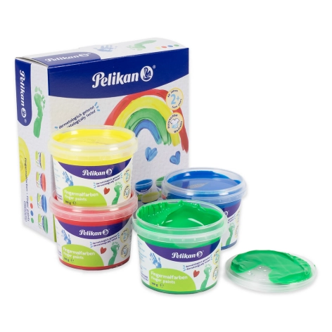 FARBY DO MALOWANIA PALCAMI PELIKAN BASIC 4 KOLORY