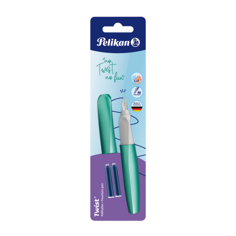 PIÓRO WIECZNE PELIKAN TWIST STAL. M COLD ALASKA + NABOJE