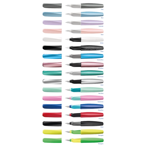 PIÓRO WIECZNE PELIKAN TWIST ECO STAL. M SZARE