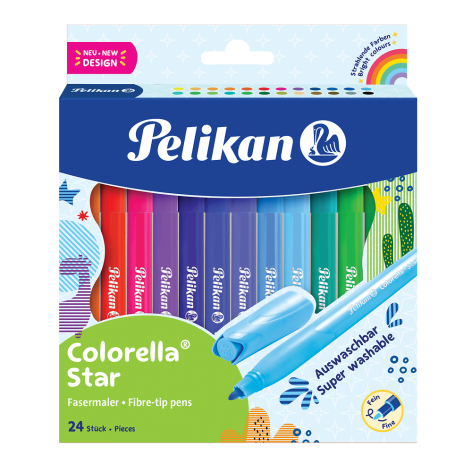 FLAMASTRY PELIKAN COLORELLA C302 24SZT  ETUI-BLISTER