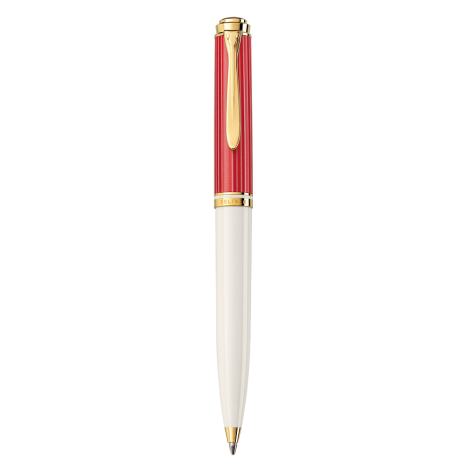 DŁUGOPIS PELIKAN K600 RED WHITE ETUI