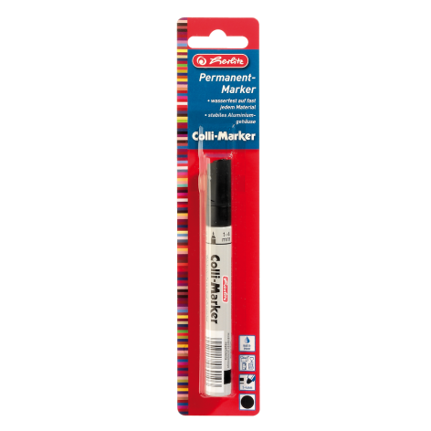 COLLI MARKER HERLITZ WODOODP 1-4 CZARNY BLISTER 6 SZT.