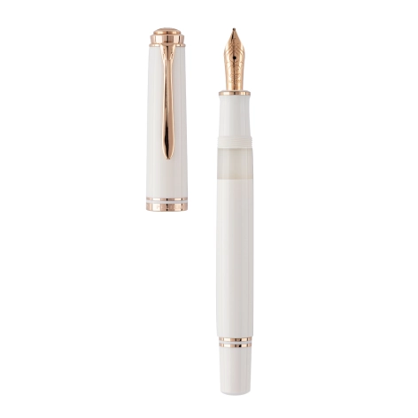 PIÓRO WIECZNE PELIKAN SOUVERAN WHITE & ROSE GOLD M600/F