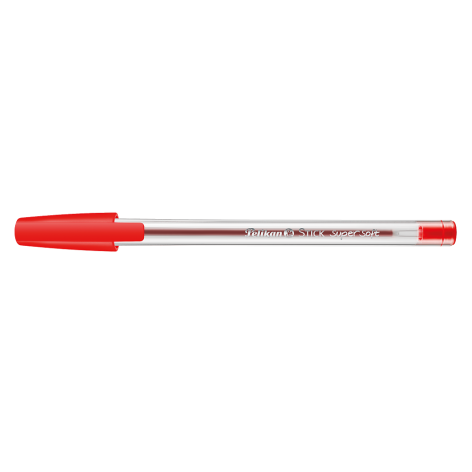 DŁUGOPIS PELIKAN STICK SUPER SOFT K86 CZERWONY 12 SZT