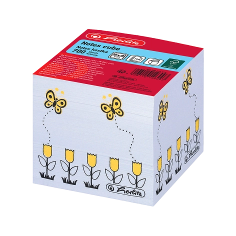 NOTES KOSTKA HERLITZ 8X8 CM/700K MIX WZORÓW