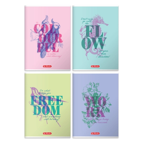 ZESZYT HERLITZ NATURE MOTIVATION A4/60K KRATKA