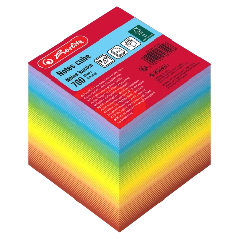 NOTES KOSTKA HERLITZ 9X9CM/700K RAINBOW