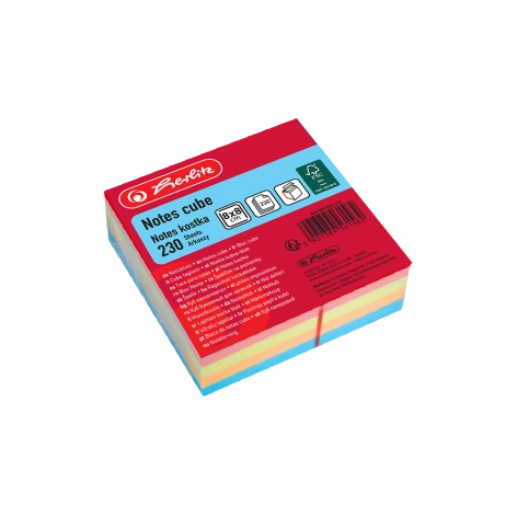 NOTES KOSTKA HERLITZ 8X8 CM/230K KOLOROWY