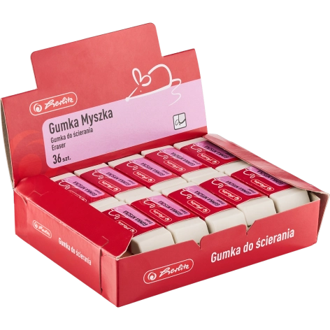 GUMKA DO ŚCIERANIA MYSZKA HERLITZ DISPLAY 36 SZT.