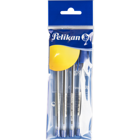 DŁUGOPIS PELIKAN STICK SUPER SOFT NIEBIESKI 4 SZT.