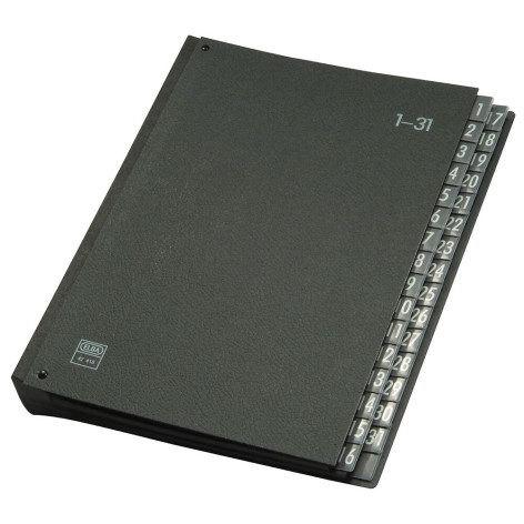 TECZKA KORESPONDENCYJNA ELBA A4 KARTONOWA 1-31 CZARNA