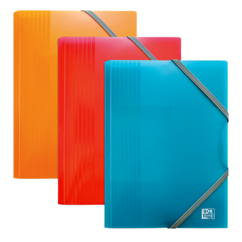 TECZKA OXFORD SCHOOL LIFE Z GUMKĄ PP A6 MIKS KOLORÓW