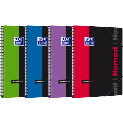 KOŁONOTATNIK OXFORD STUDENT NOMADBOOK PP A4/80K KRATKA