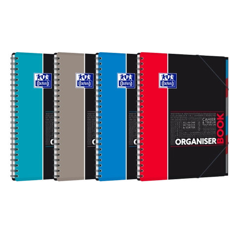 KOŁONOTATNIK OXFORD STUDENT ORGANISERBOOK PP A4/80K KRATKA