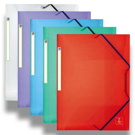 TECZKA Z GUMKĄ OXFORD 2ND LIFE WĄSKA PP A4