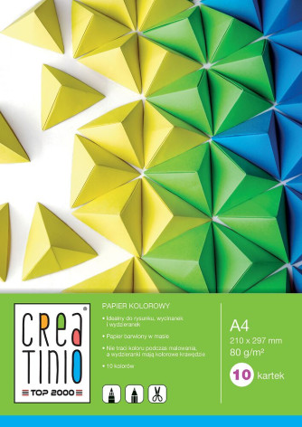 PAPIER KOLOROWY TOP 2000 CREATINIO A4/10K