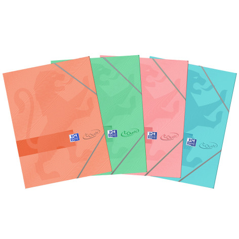 TECZKA Z GUMKĄ OXFORD TOUCH PASTEL A4 MIKS KOLORÓW