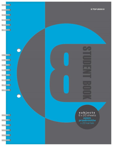 KOŁOZESZYT TOP 2000 STUDENT BOOK B5/160K KRATKA