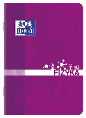ZESZYT OXFORD FIZYKA A5/60K KRATKA Z MARGINESEM