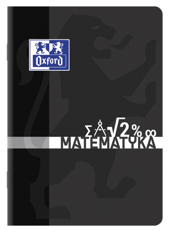 ZESZYT OXFORD MATEMATYKA A5/60K KRATKA Z MARGINESEM