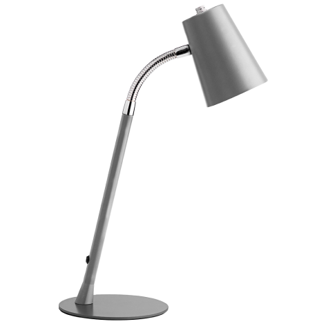 LAMPA BIURKOWA UNILUX FLEXIO 2.0 LED METALICZNY SZARY