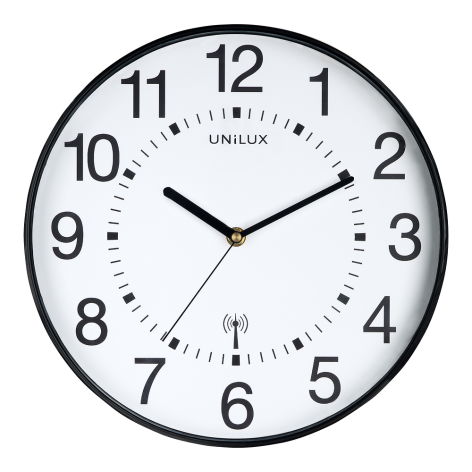 ZEGAR UNILUX WAVE 30 CM CZARNY