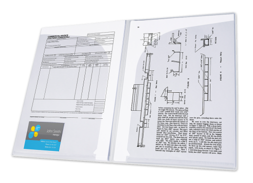 OBWOLUTA OXFORD PODWÓJNA PP A4 - 12 szt. BEZBARWNA