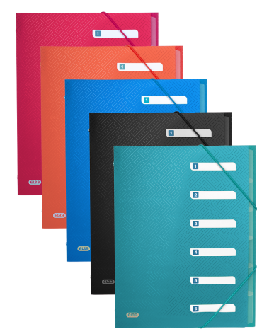 TECZKA SEGREGUJĄCA ELBA URBAN PP A4/6 PRZEGRÓDEK MIKS KOLORÓW