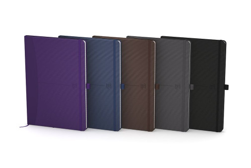 NOTATNIK OXFORD SIGNATURE A5/80K GŁADKI MIKS CIEMNYCH KOLORÓW