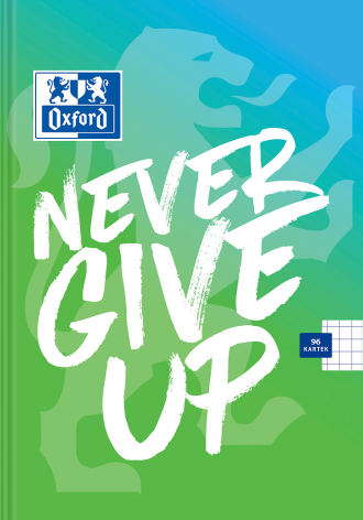 BRULION OXFORD NEVER GIVE UP A5/96K KRATKA Z MARGINESEM