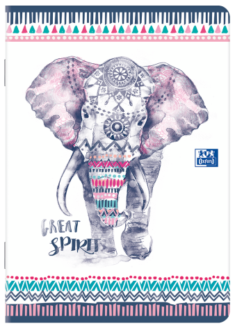 ZESZYT OXFORD BOHO A5/60K KRATKA Z MARGINESEM