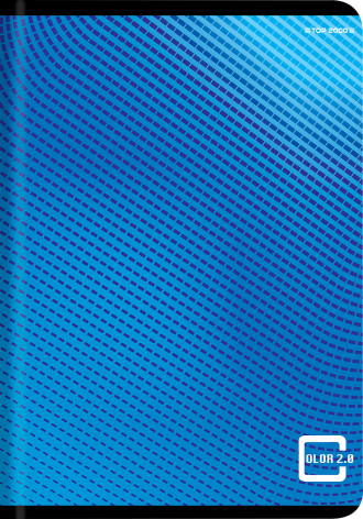 ZESZYT TOP 2000 COLOR 2.0 A5/60K KRATKA Z MARGINESEM NIEBIESKI