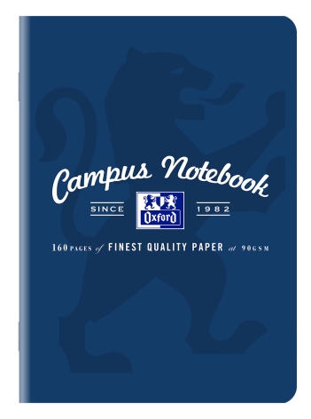 ZESZYT OXFORD CAMPUS A5/80K KRATKA Z MARGINESEM